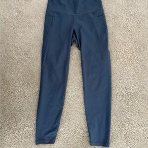 Navy Blue High-Waisted Leggings